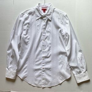 Guess White Formal Button Down Shirt
